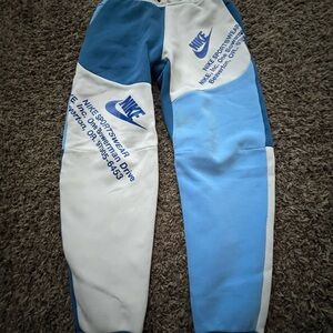 Nik Blue and White Joggers